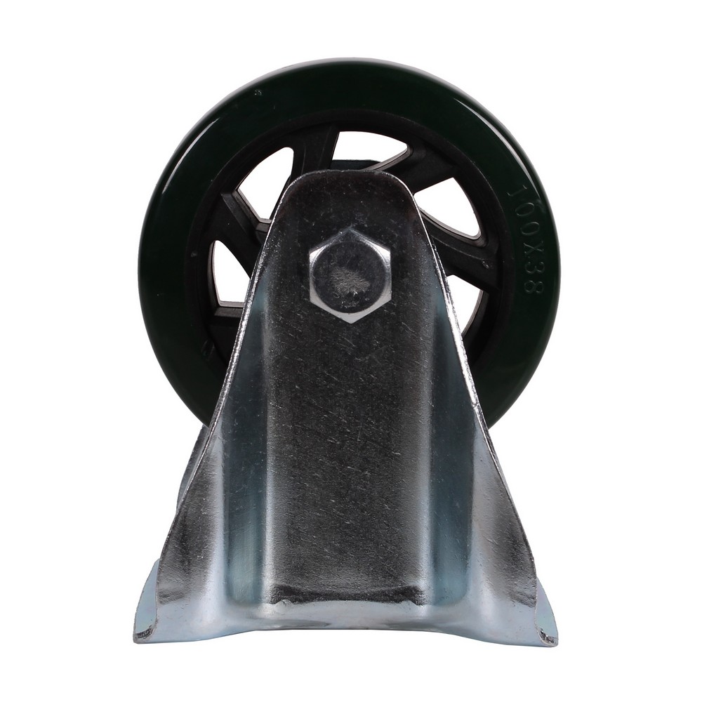 Fixed castor 100 x 40mm PU (2)