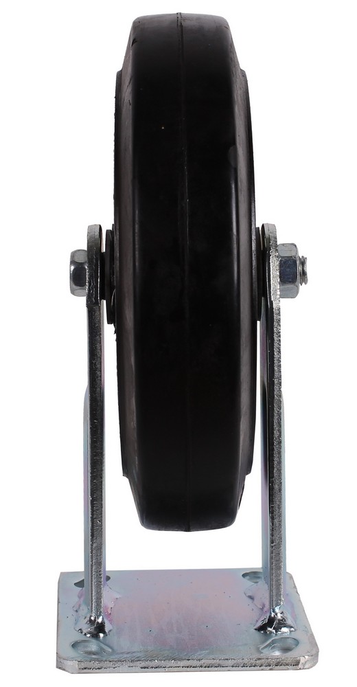 Fixed castor 200 x 50mm rubber (2)