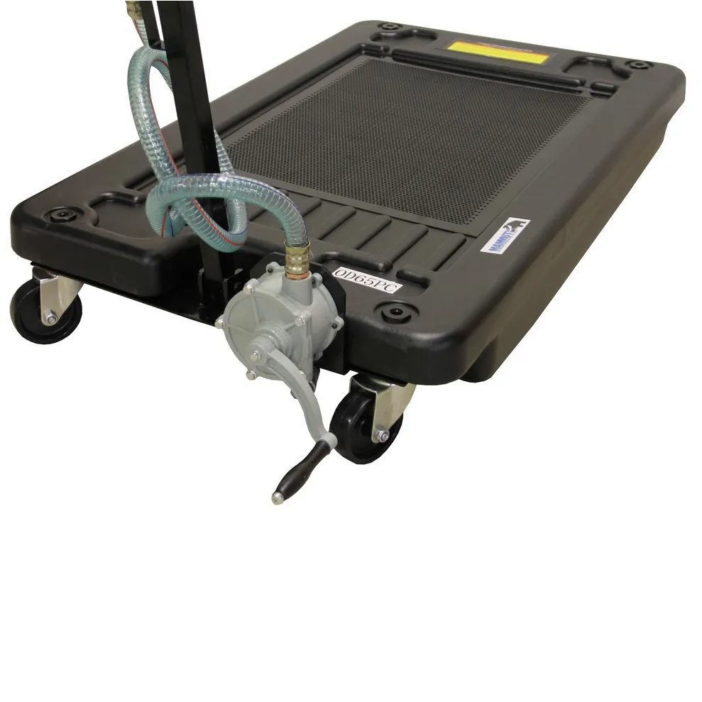 Oil drain dolly with hand pump 17 gallons (2)