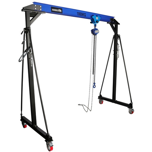 [PTK10K1] Mammuth fahrbarer Portalkran 1 Tonne Set – Handkettenzug