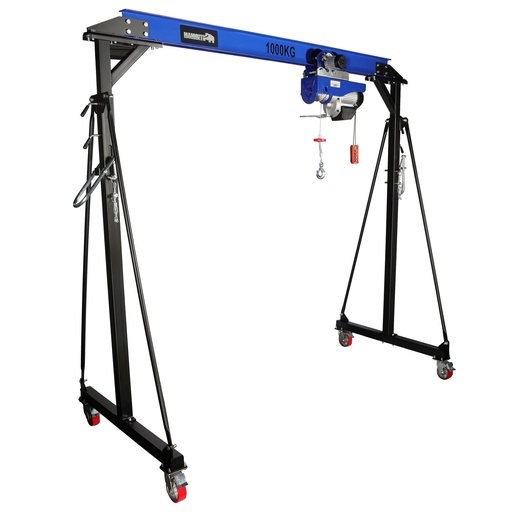 [PTK10K2] Mammuth fahrbarer Portalkran 1 Tonne Set – elektrischer Seilzug