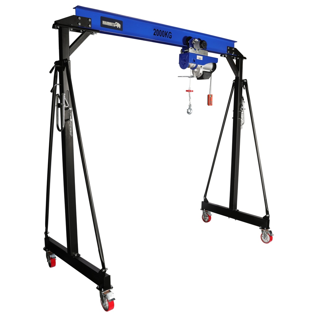 Mammuth mobile gantry crane 2 ton set – electric wire rope hoist